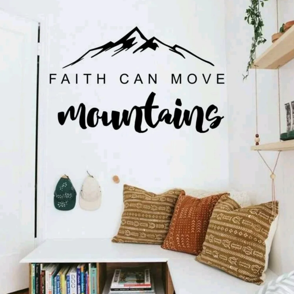 Faith Can Move Mountains Graphic Wall Sticker